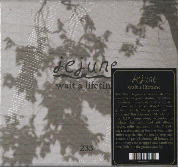 Jejune - Wait A Lifetime (CD, Album, RE, RM + CD, Album, RE, RM + CD, Album,)