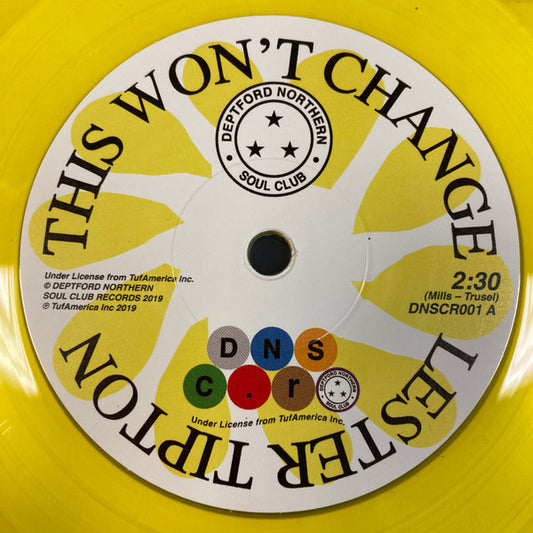 Lester Tipton / Edward Hamilton And The Arabians - This Won't Change / Baby Don't You Weep (7", Single, RE, Yel)