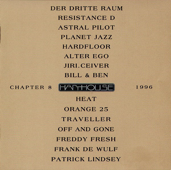 Various - Harthouse - Chapter 8 - 1996 (2xCD, Comp, Mixed)