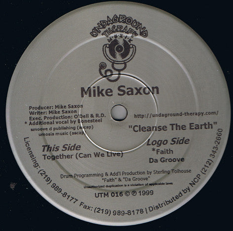 Mike Saxon - Cleanse The Earth (12")