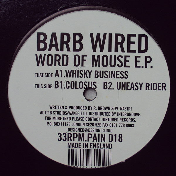 Barb Wired - Word Of Mouse E.P. (12", EP)
