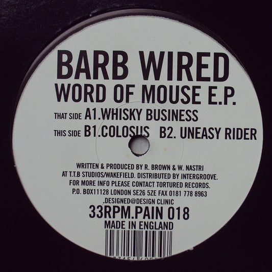 Barb Wired - Word Of Mouse E.P. (12", EP)