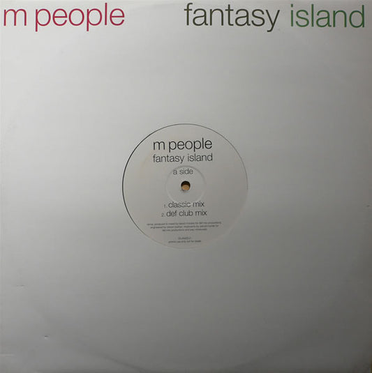 M People - Fantasy Island (12", Promo)