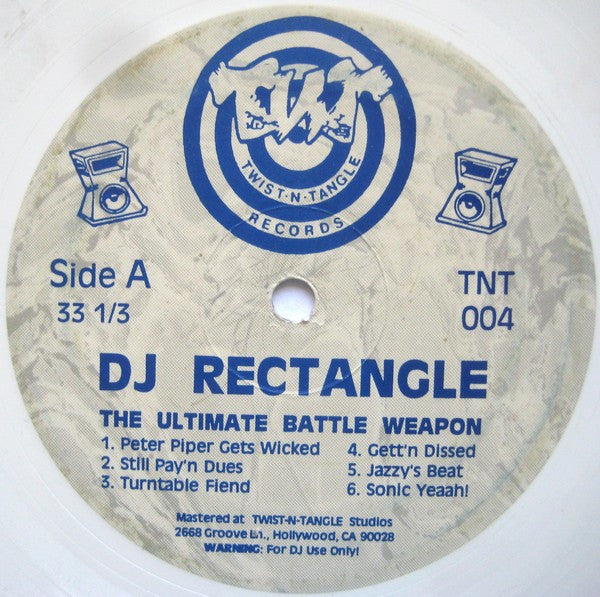 DJ Rectangle - The Ultimate Battle Weapon (LP, Whi)