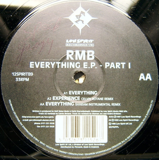 RMB - Everything E.P. - Part I (12", EP)
