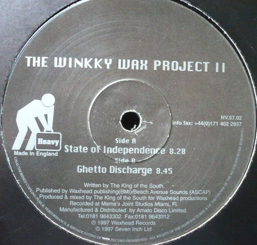 The King Of The South - The Winkky Wax Project II (12")