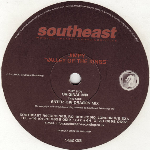 Jimpy - Valley Of The Kings (12")
