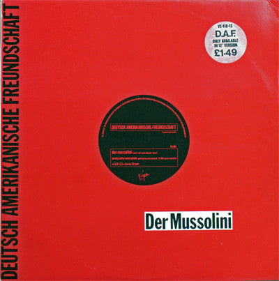 Deutsch Amerikanische Freundschaft - Der Mussolini (12", Single)