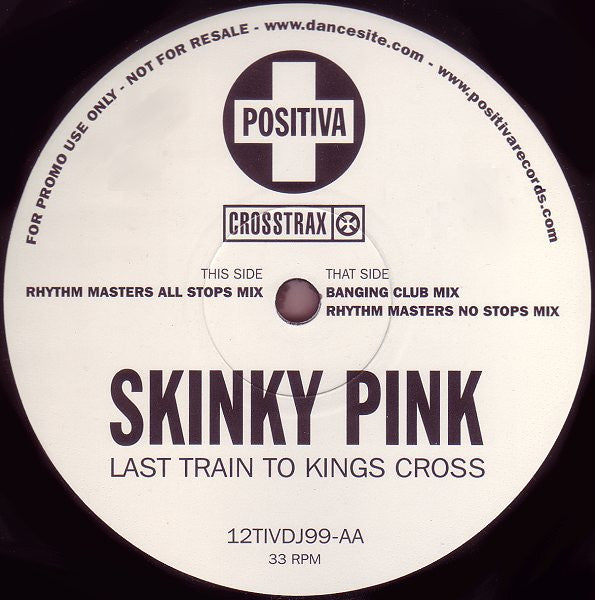 Skinky Pink - Last Train To Kings Cross (12", Promo)