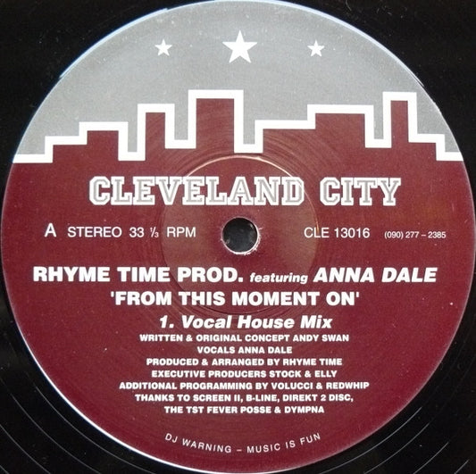 Rhyme Time Prod.* Featuring Anna Dale - From This Moment On (12", Single)