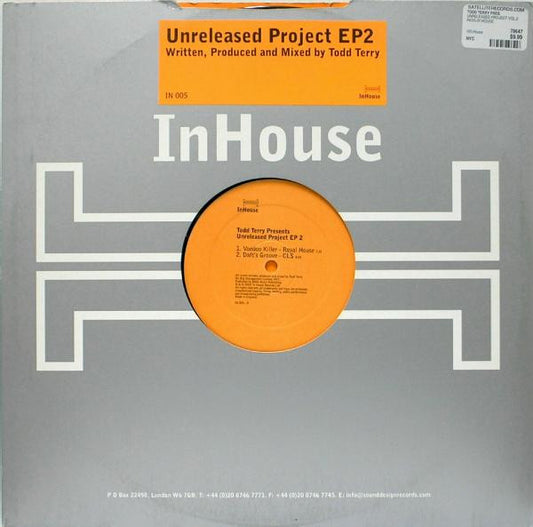 Todd Terry - Unreleased Project EP 2 (12", EP)