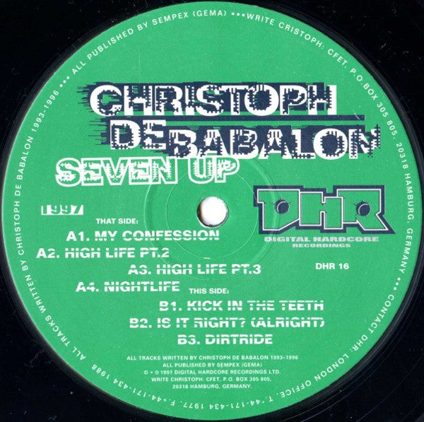 Christoph De Babalon - Seven Up (12", EP)