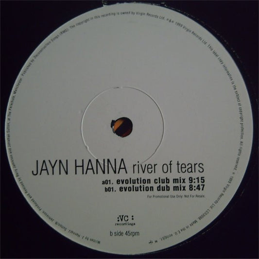 Jayn Hanna - River Of Tears (12", Promo)