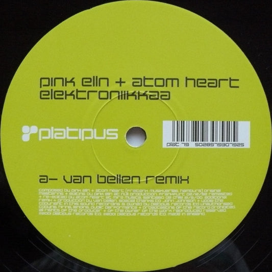Pink Elln & Atom Heart - Elektroniikkaa (12")