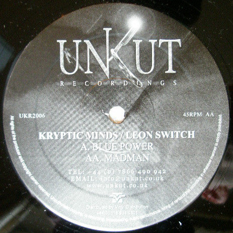 Kryptic Minds & Leon Switch - Blue Power / Madman (12")