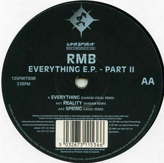 RMB - Everything E.P. - Part II (12", EP)