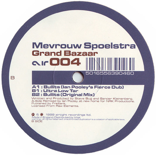 Mevrouw Spoelstra - Grand Bazaar (12")
