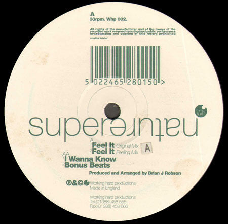Supernature - Feel It (12")