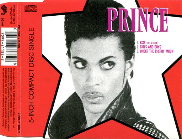 Prince - Kiss (CD, Single, RE, RP, WME)