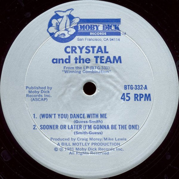 Crystal And The Team - (Won't You) Dance With Me (12