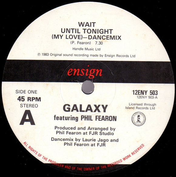 Galaxy (4) Featuring Phil Fearon - Wait Until Tonight (My Love) (12