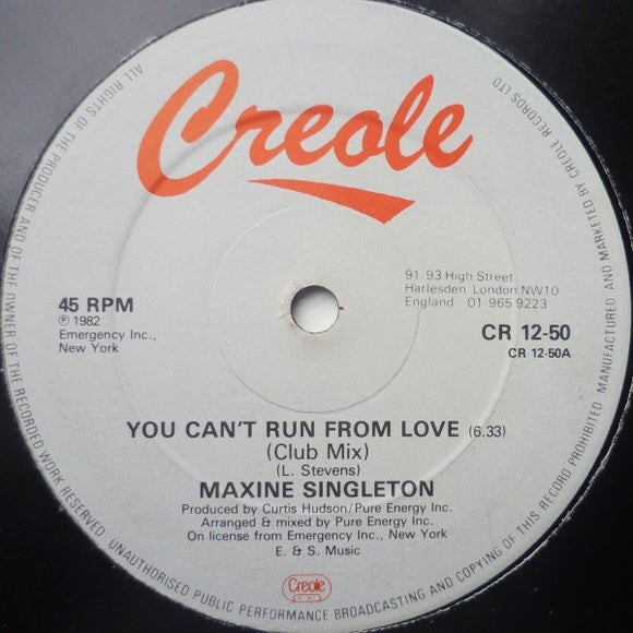 Maxine Singleton - You Can't Run From Love (12