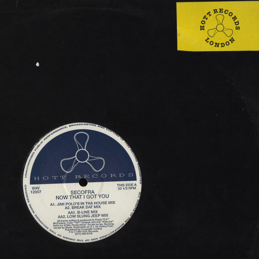Secofra - Now That I Got You (12")