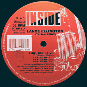 Lance Ellington - Lost Our Love (Italian Remix) (12")