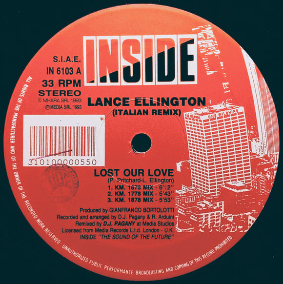 Lance Ellington - Lost Our Love (Italian Remix) (12