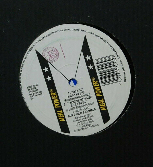 Don Pablo's Animals - Ibiza '91 / Smoke On The Water (12")