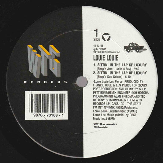 Louie Louie (2) - Sittin' In The Lap Of Luxury (12")