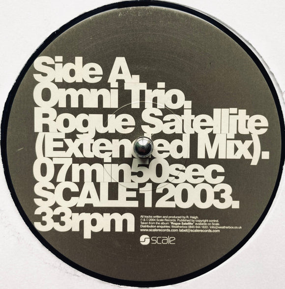 Omni Trio - Rogue Satellite (Extended Mix) / Less Than Zero (12