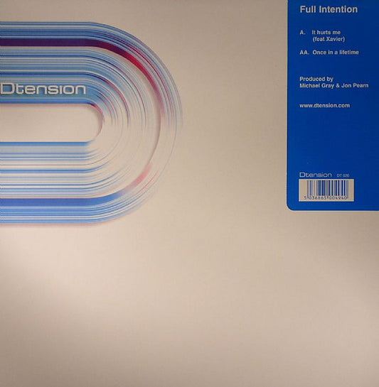 Full Intention - It Hurts Me / Once In A Lifetime (12")