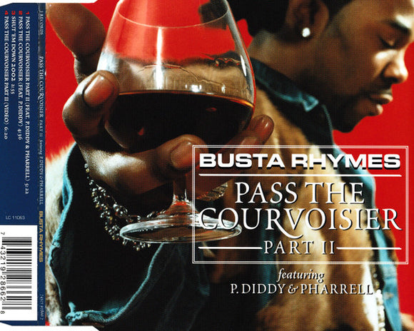 Busta Rhymes Featuring P. Diddy & Pharrell* - Pass The Courvoisier Part II (CD, Single, Enh)