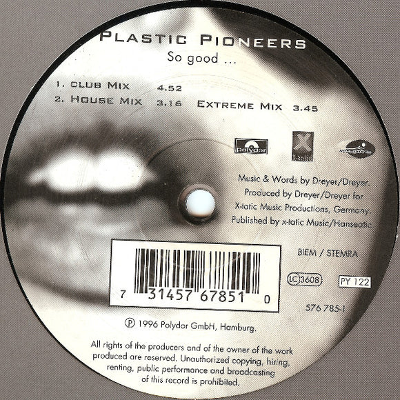 Plastic Pioneers - So Good... (12