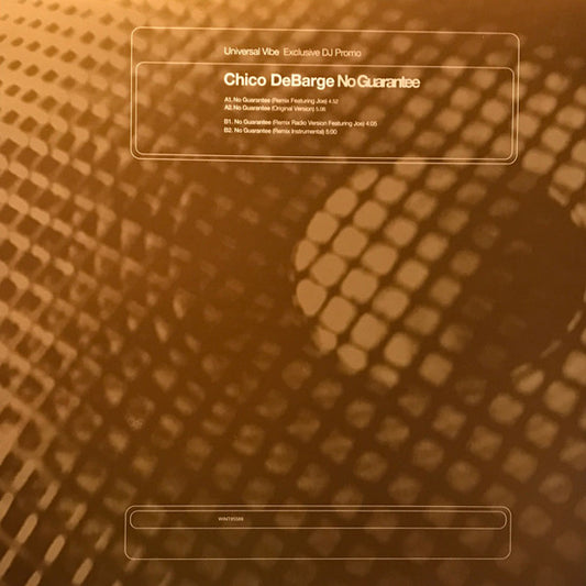 Chico DeBarge - No Guarantee (12", Promo)