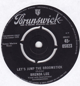 Brenda Lee - Let's Jump The Broomstick / Rock-A-Bye Baby Blues (7", Single)