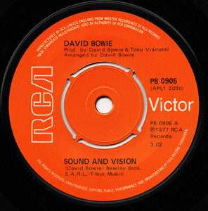 David Bowie - Sound And Vision (7", Single)