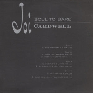 Joi Cardwell - Soul To Bare (2x12", Promo)
