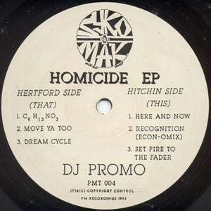 Syko & Mak - Homicide EP (12", EP, Promo)