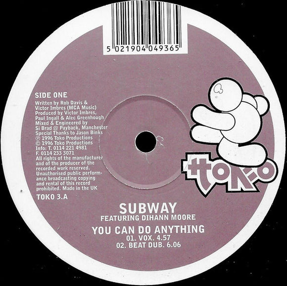 Subway (10) Featuring Dihann Moore - You Can Do Anything (12