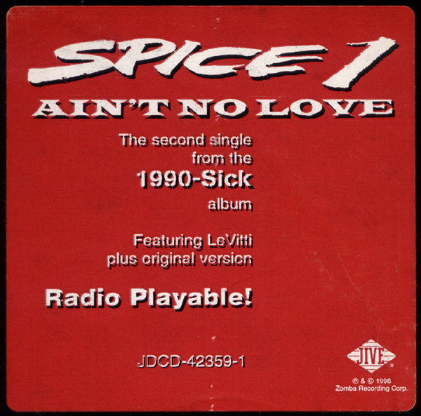 Spice 1 - Ain't No Love (12", Single, Promo)