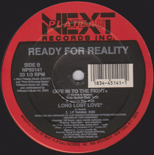 Ready For Reality - Give In To The Fight (12")