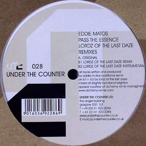 Eddie Matos - Pass The Essence (Lordz Of The Last Daze Remixes) (12
