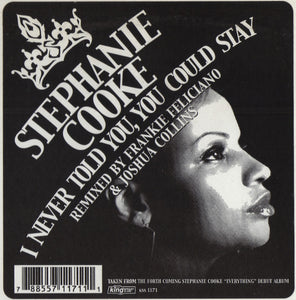 Stephanie Cooke - I Never Told You (You Could Stay) (12")