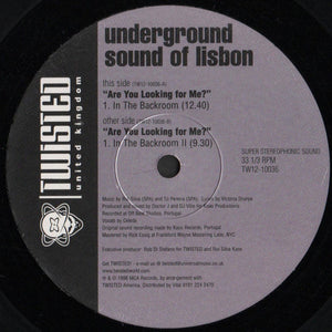 Underground Sound Of Lisbon - Are You Looking For Me? (12")