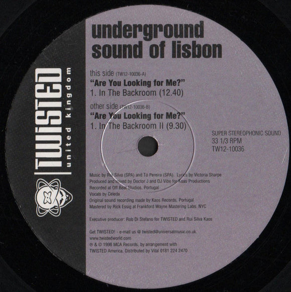 Underground Sound Of Lisbon - Are You Looking For Me? (12