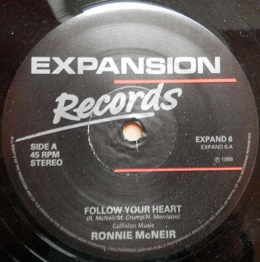 Ronnie McNeir - Follow Your Heart (12")