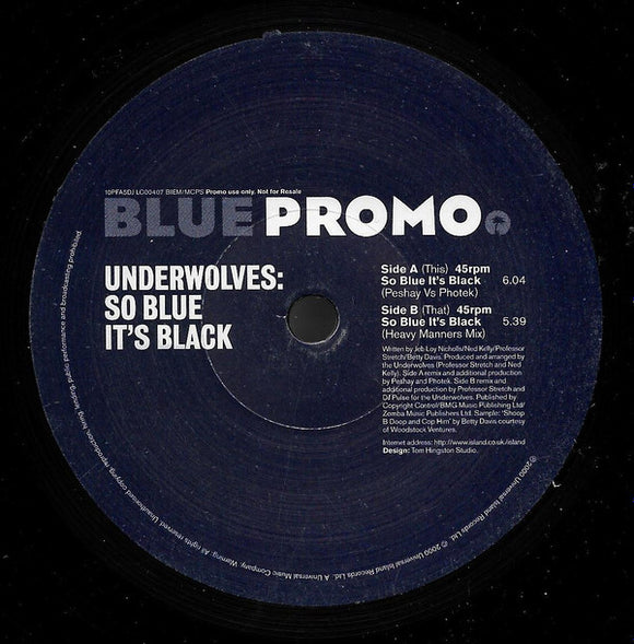 Underwolves* - So Blue It's Black (10