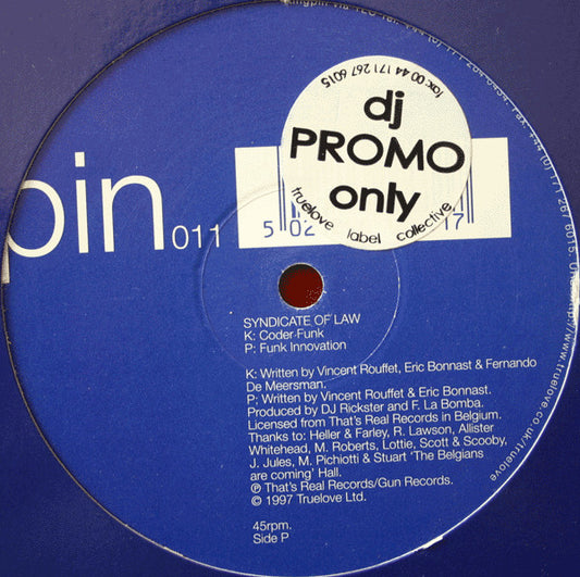 Syndicate Of Law - Coder Funk (12")